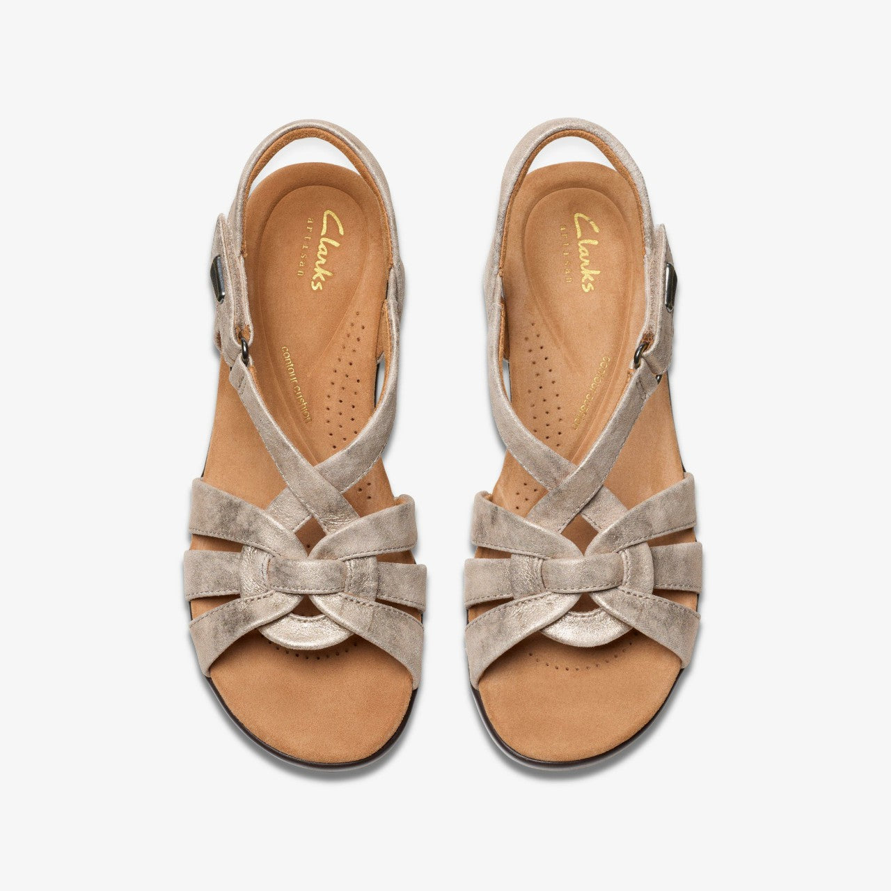 Women Tuleah Cross Metallic Leather
