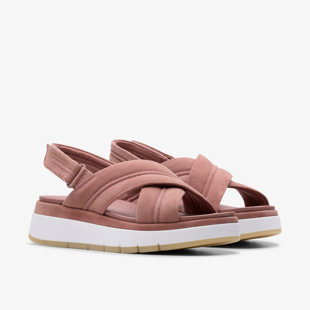 Women Tuscan Cross Mauve Suede