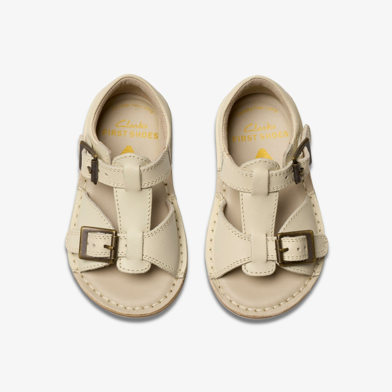 Kids Playsun RF Toddler Off White Leather