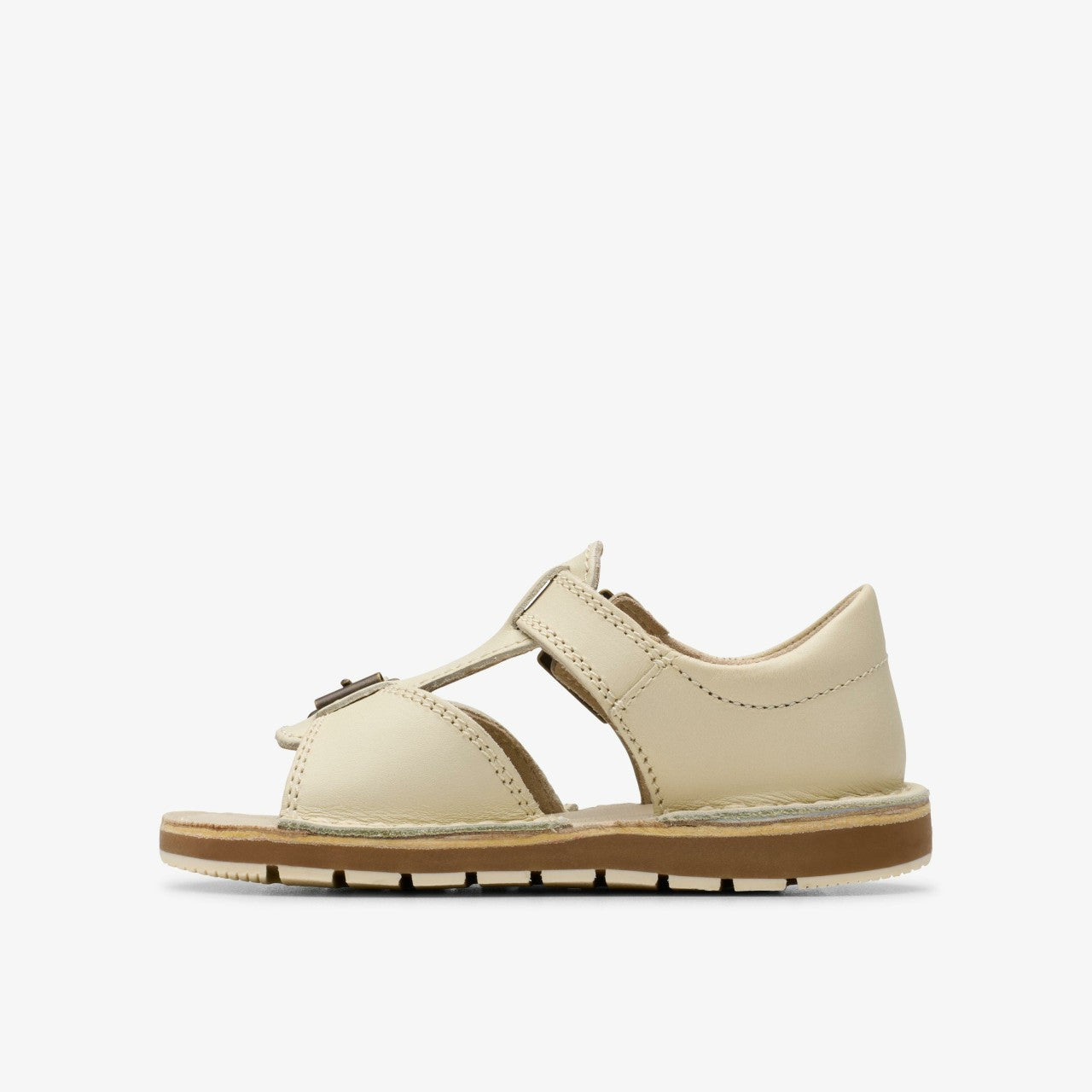 Kids Playsun RF Toddler Off White Leather