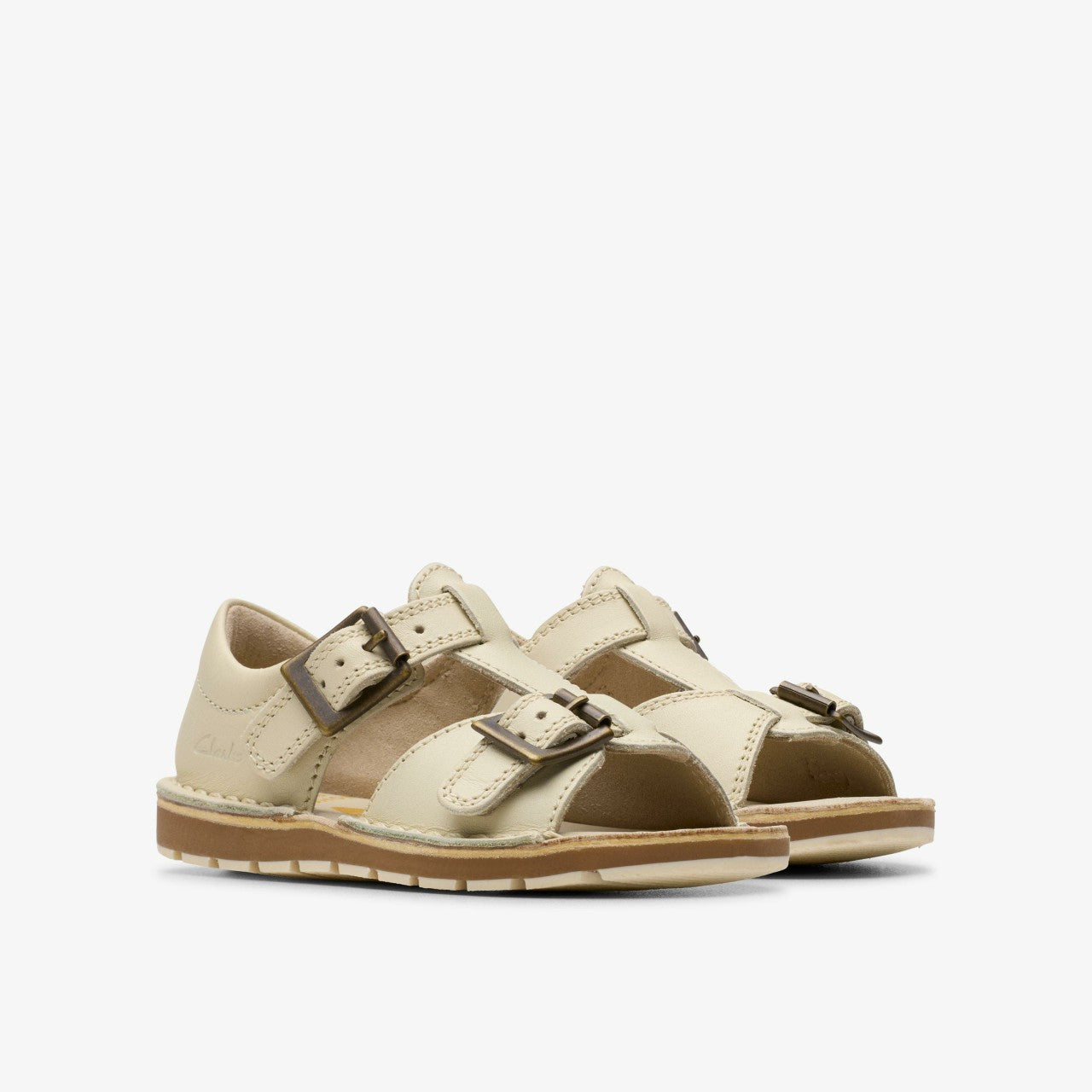 Kids Playsun RF Toddler Off White Leather