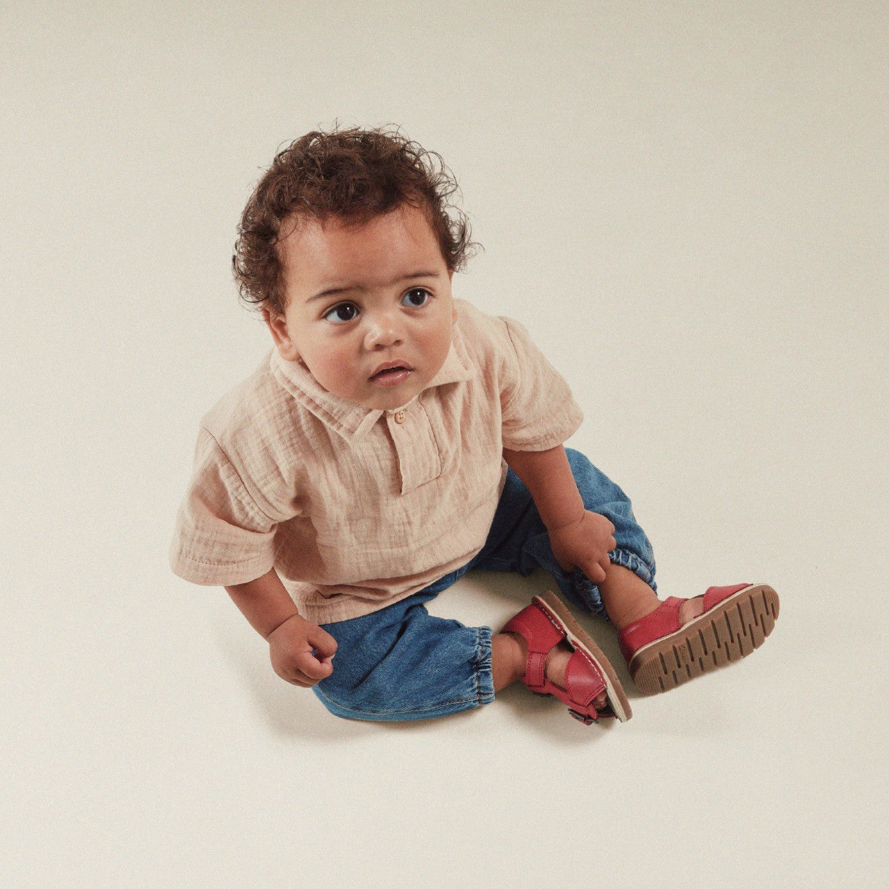 Kids Playsun Toddler Red Leather