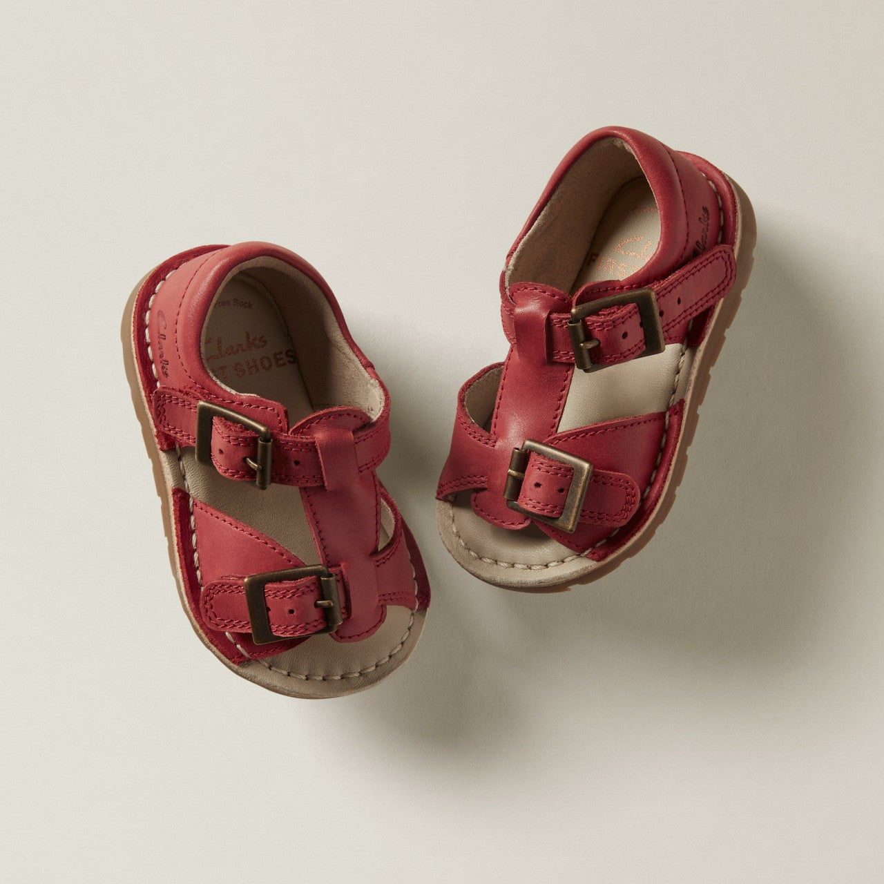 Kids Playsun Toddler Red Leather