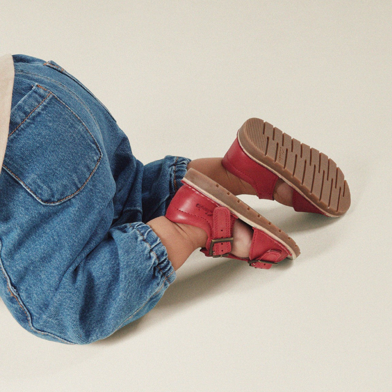 Kids Playsun Toddler Red Leather