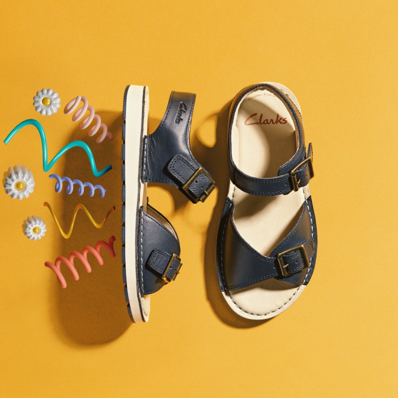 Kids Playsun Kid Navy Leather