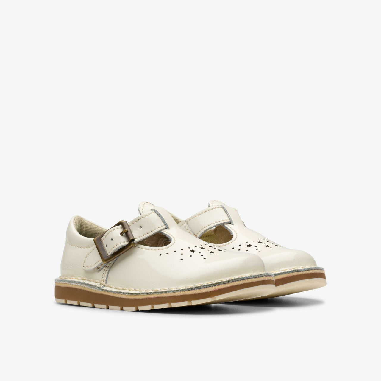 Kids Joyful Skip Toddler White Patent
