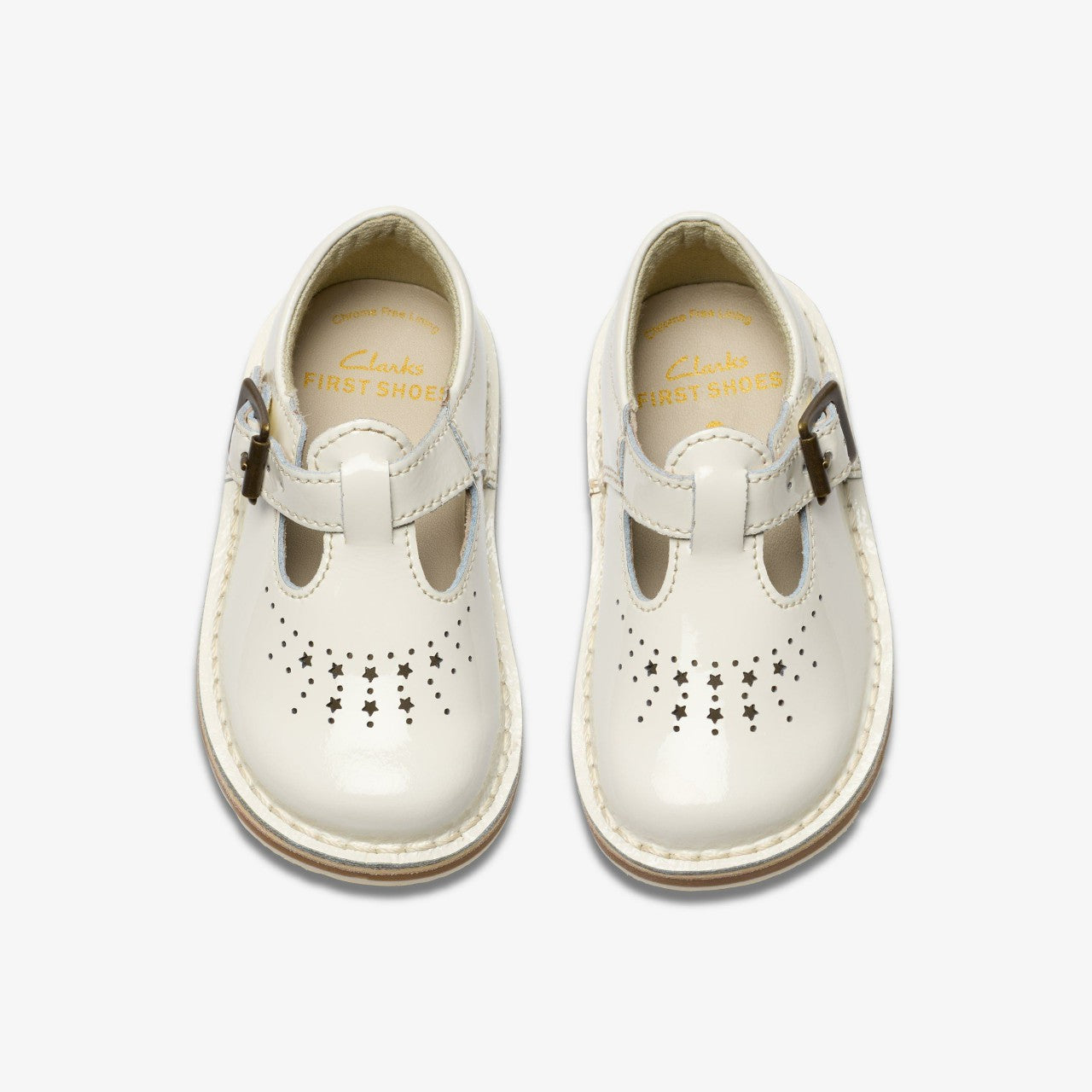 Kids Joyful Skip Toddler White Patent