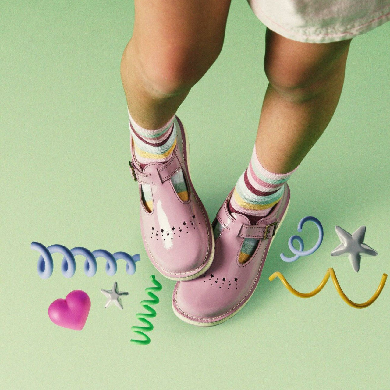 Kids Joyful Skip Kid Pink Patent