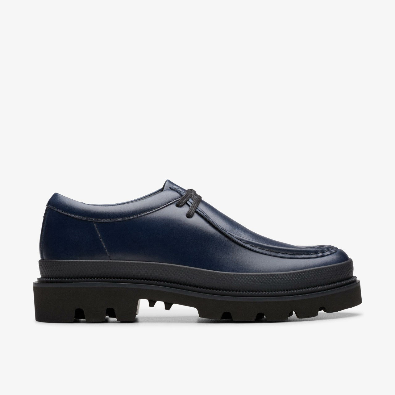Men Badell Seam Navy Leather
