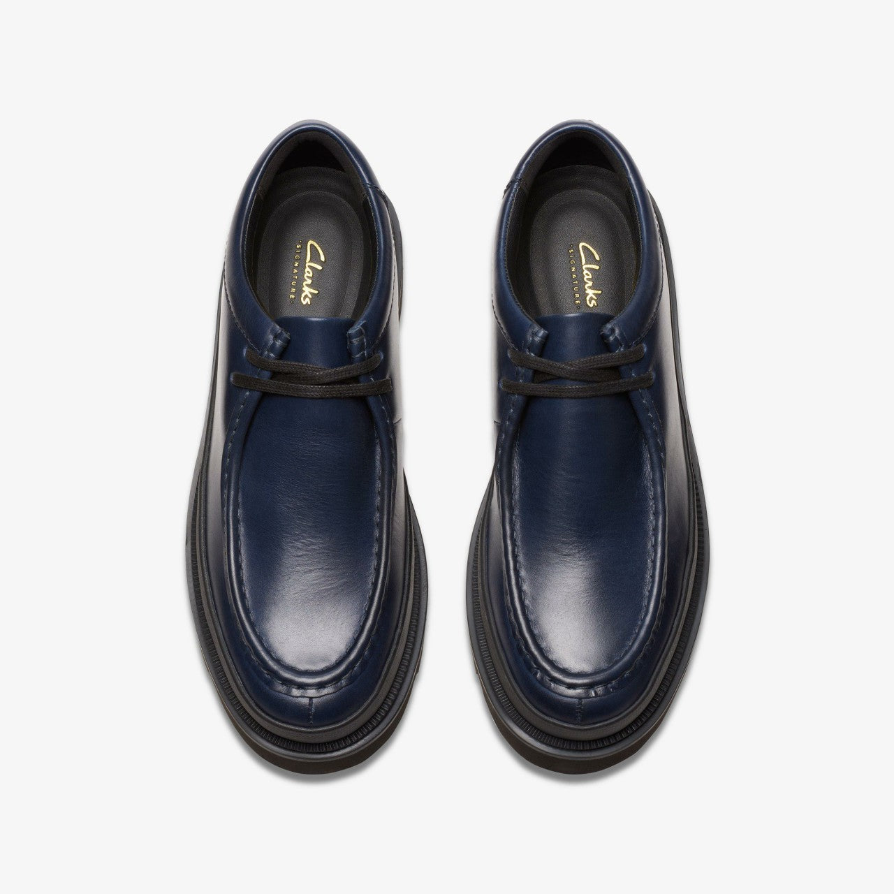 Men Badell Seam Navy Leather
