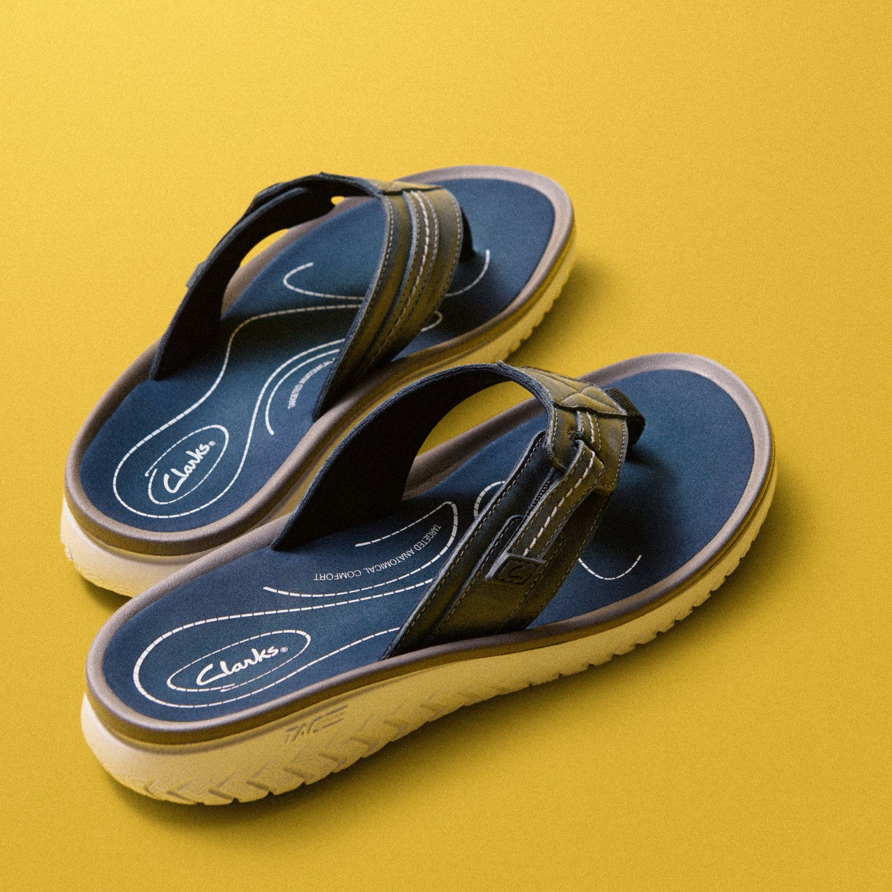 Men Wesley Sun Navy Leather