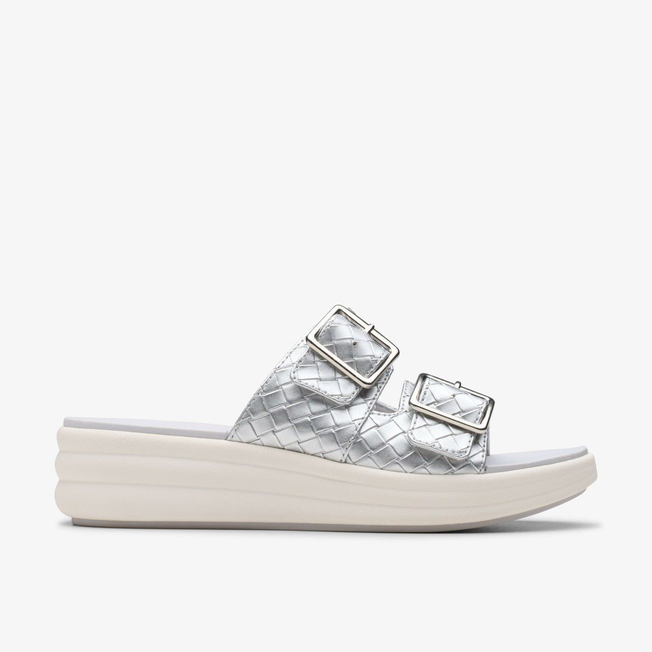 Women Drift Buckle Silver Metallic