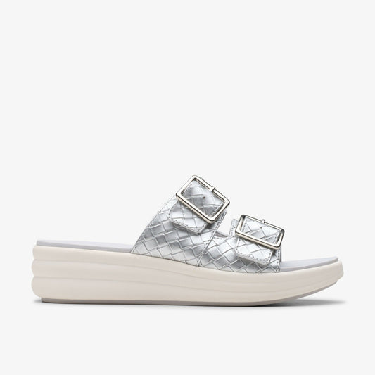 Women Drift Buckle Silver Metallic