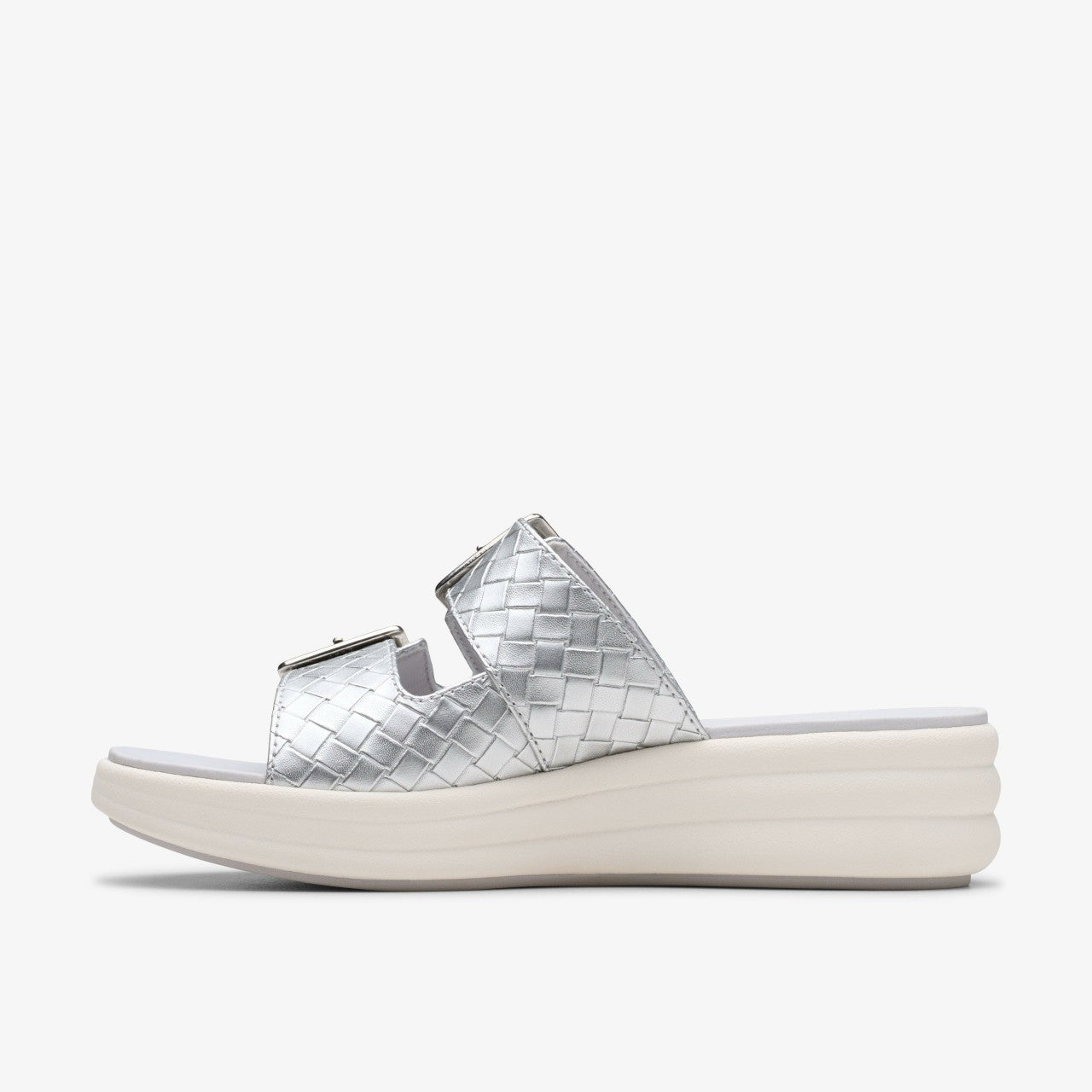 Women Drift Buckle Silver Metallic