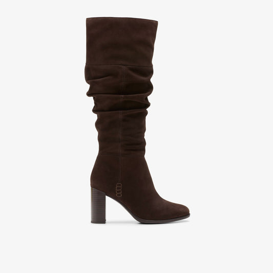Women Freva 85 Slouch Dark Brown Suede