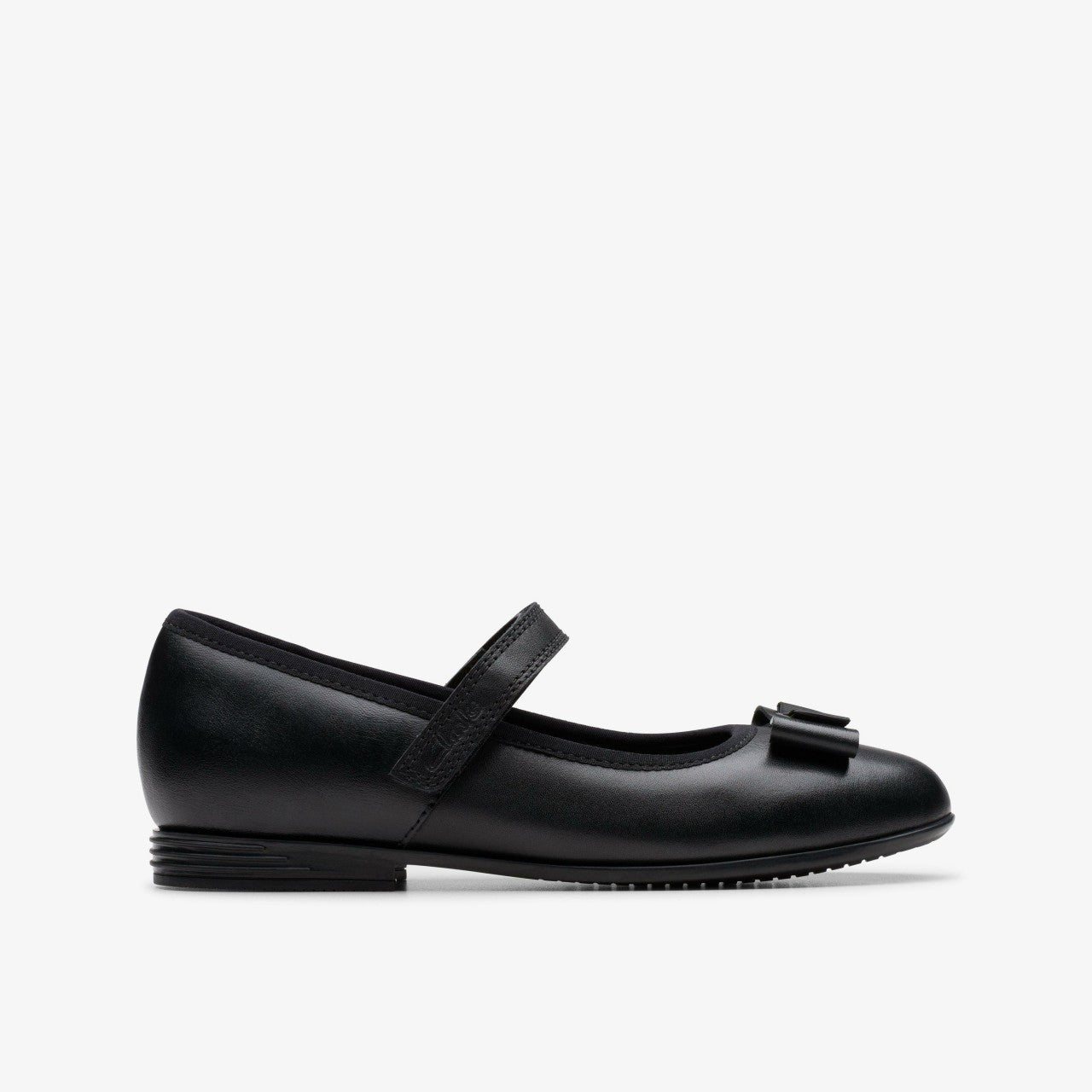Kids Finja Tap Older Black Leather