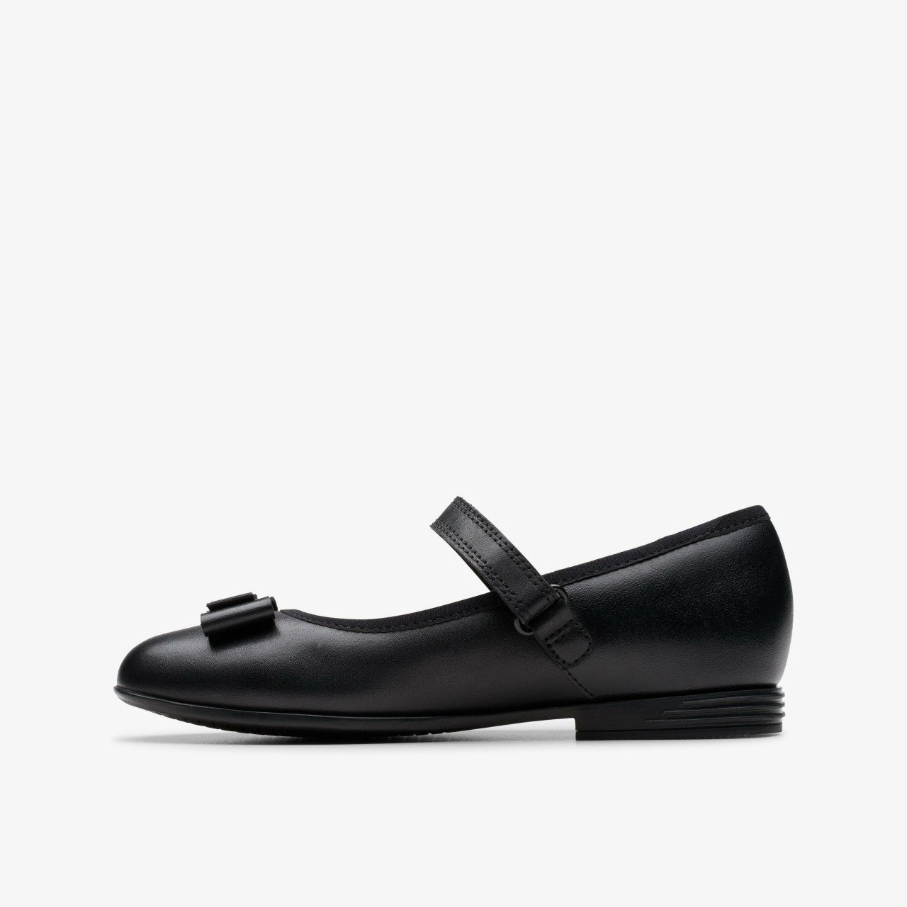 Kids Finja Tap Older Black Leather