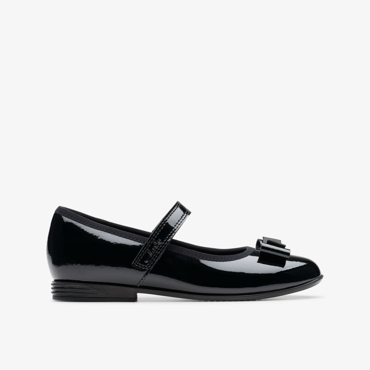 Kids Finja Tap Older Black Patent