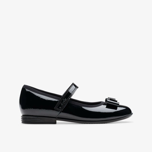 Kids Finja Tap Older Black Patent