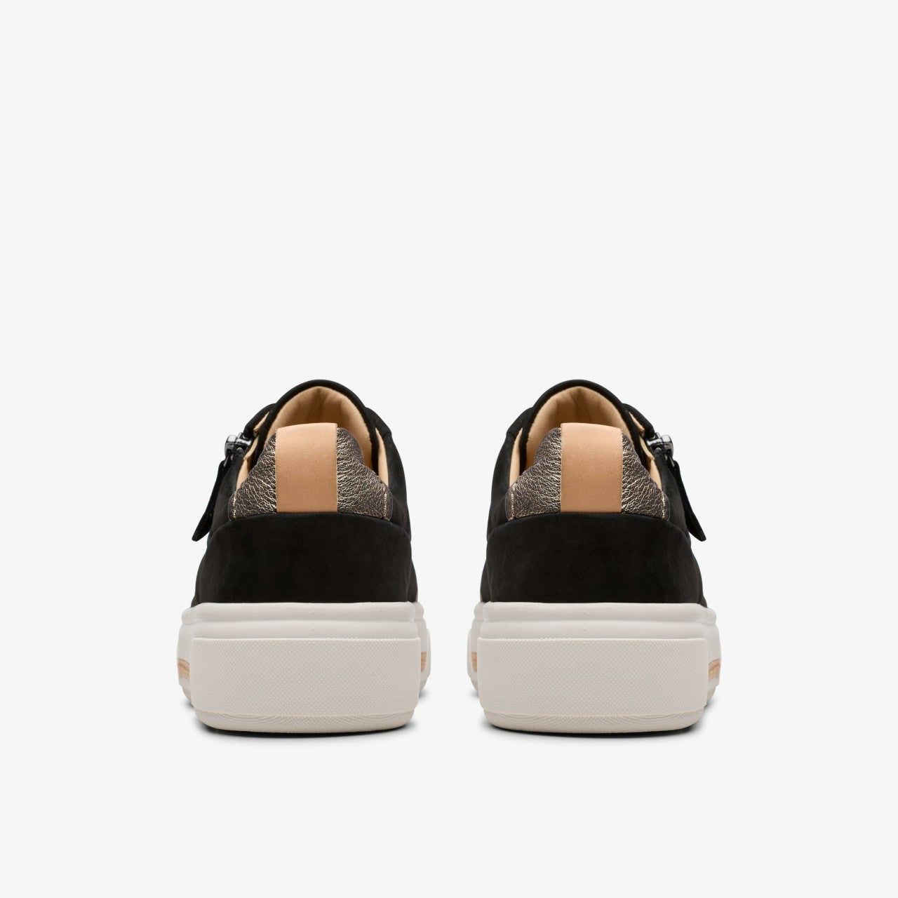 Women Hollyhock Zip Black Nubuck