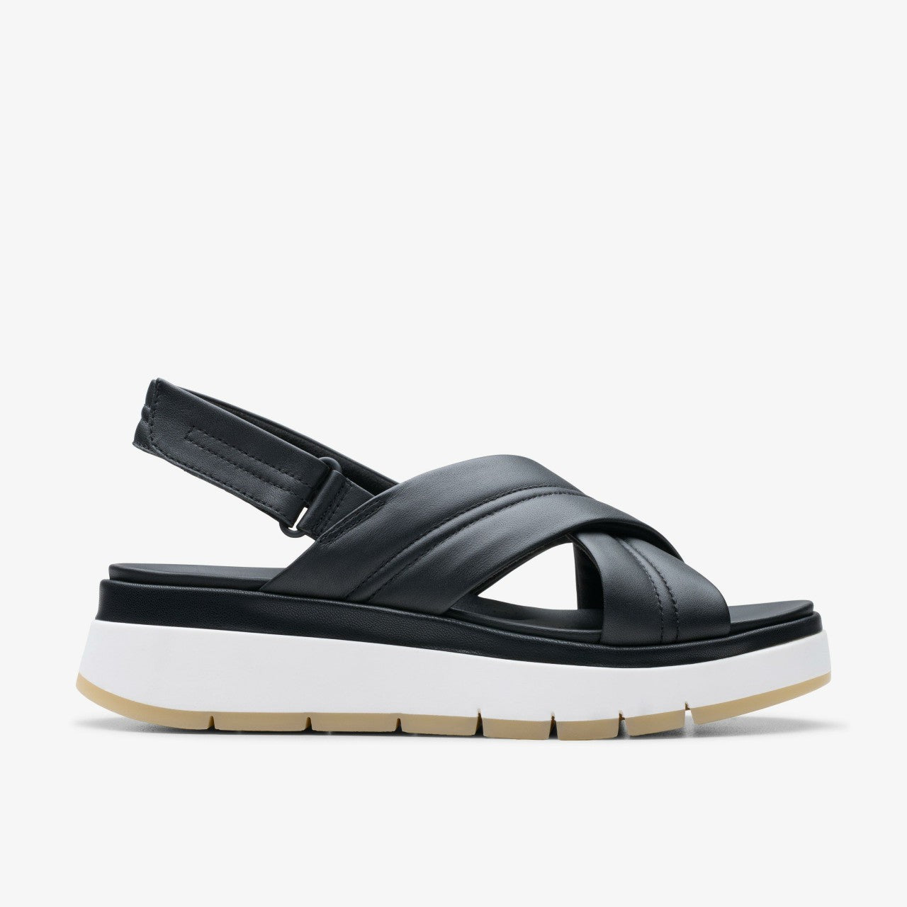 Women Tuscan Cross Black Leather