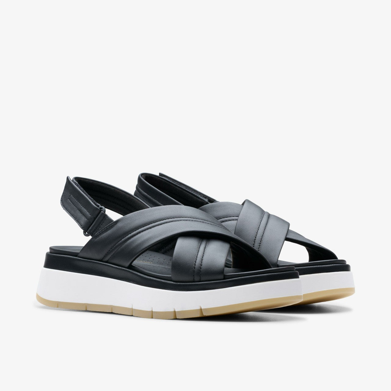 Women Tuscan Cross Black Leather