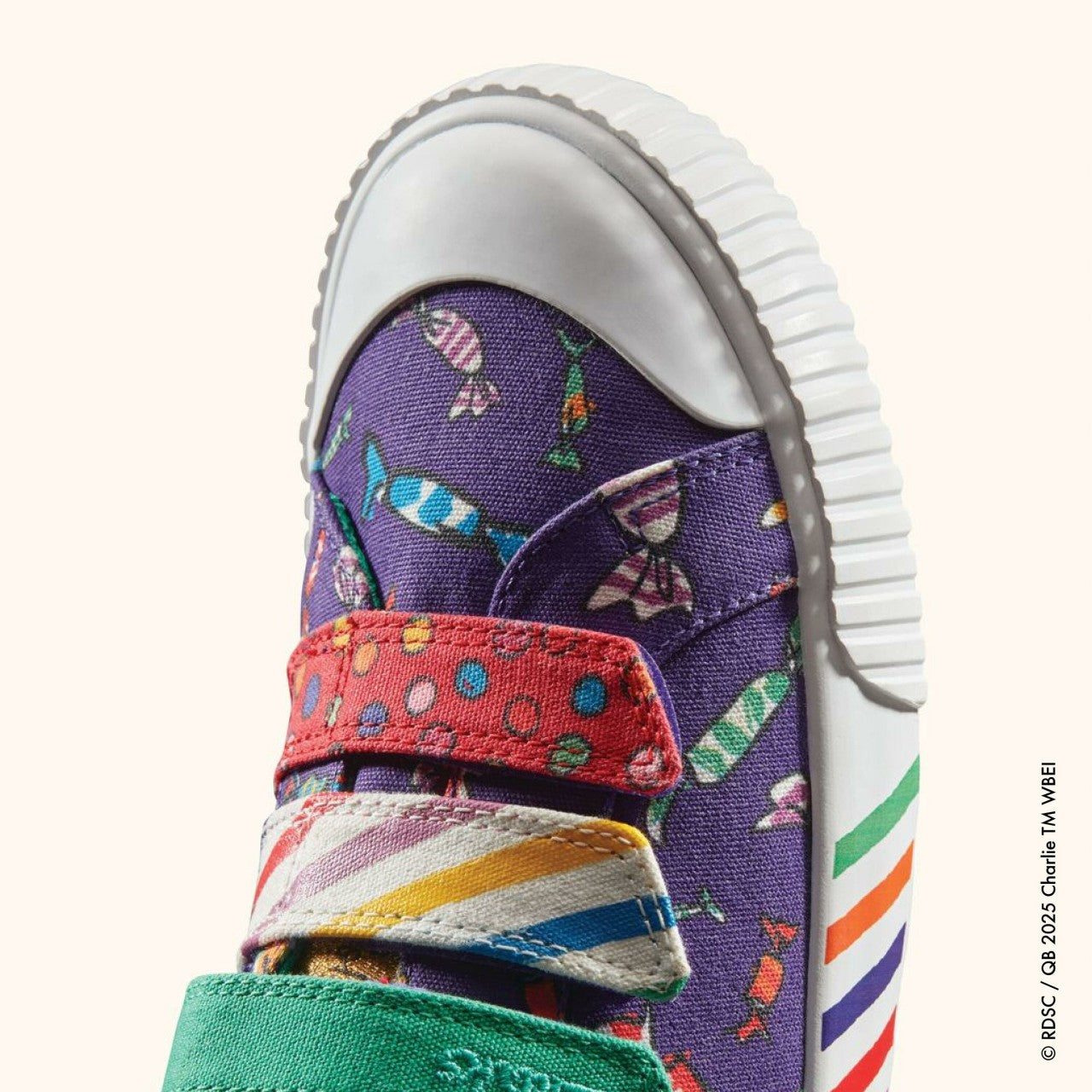 Kids Roald Dahl Charlie & the Chocolate Factory Foxing Mix Kid Purple Canvas