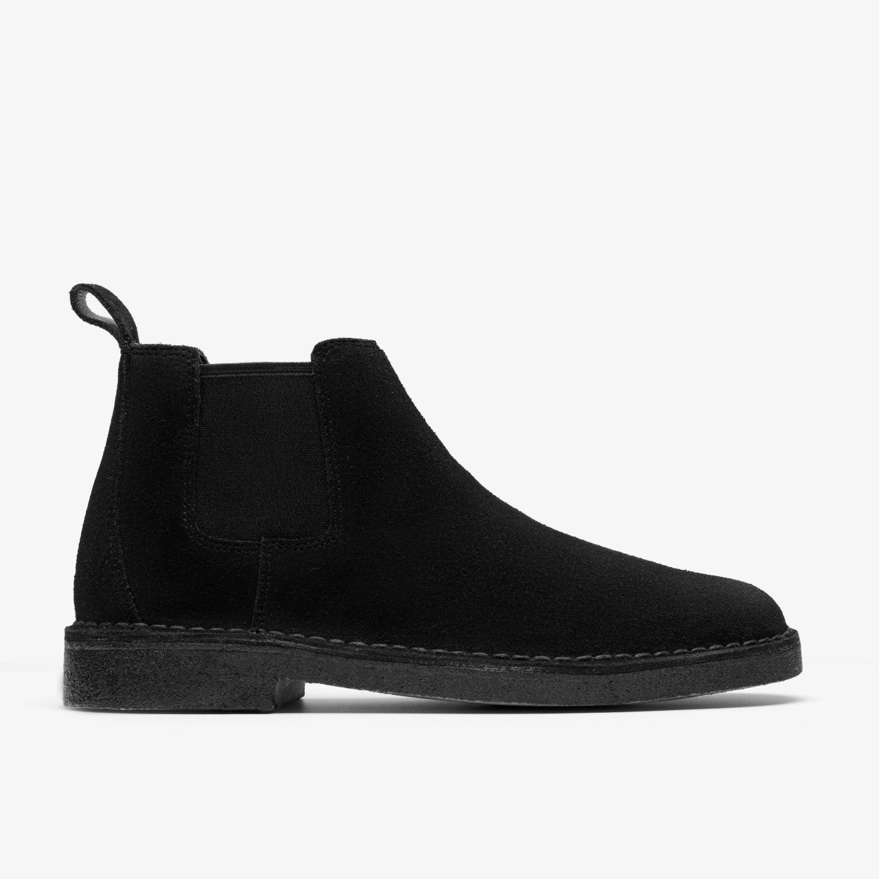 Men Desert Chelsea Black Suede