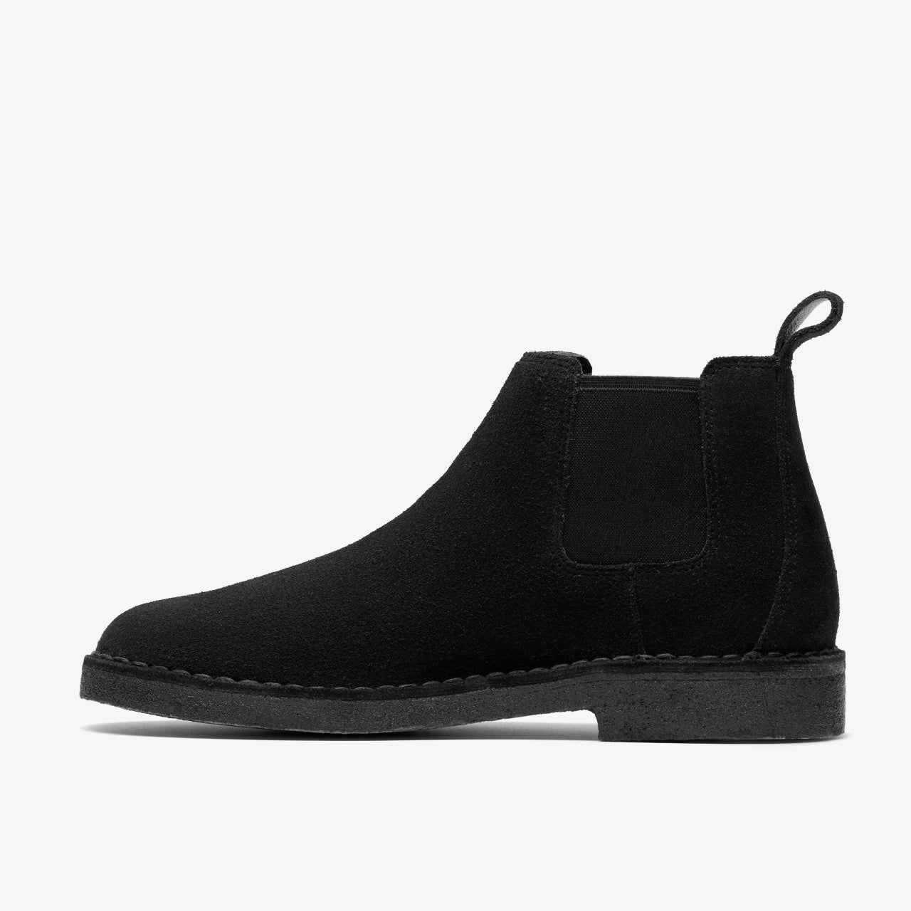 Men Desert Chelsea Black Suede
