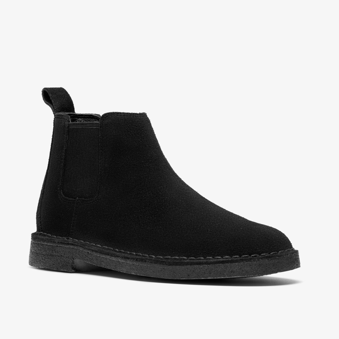 Men Desert Chelsea Black Suede