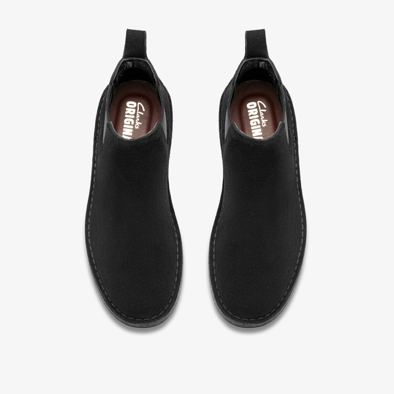 Men Desert Chelsea Black Suede