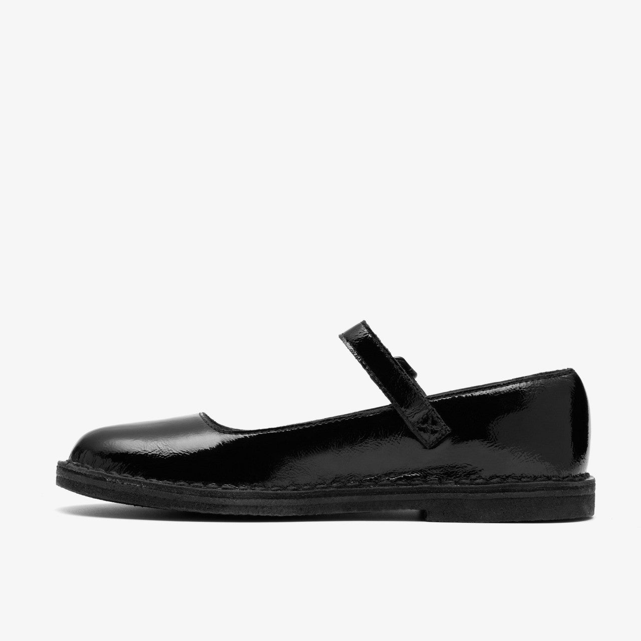 Women Desert Jane Black Patent