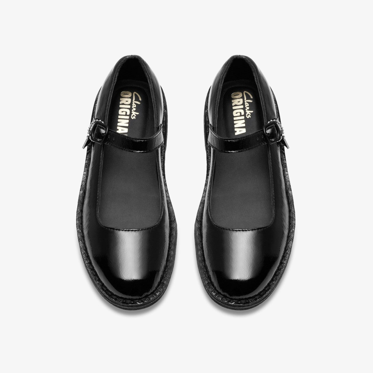 Women Desert Jane Black Patent