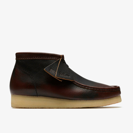 Men Wallabee Boot Dark Tan Combination