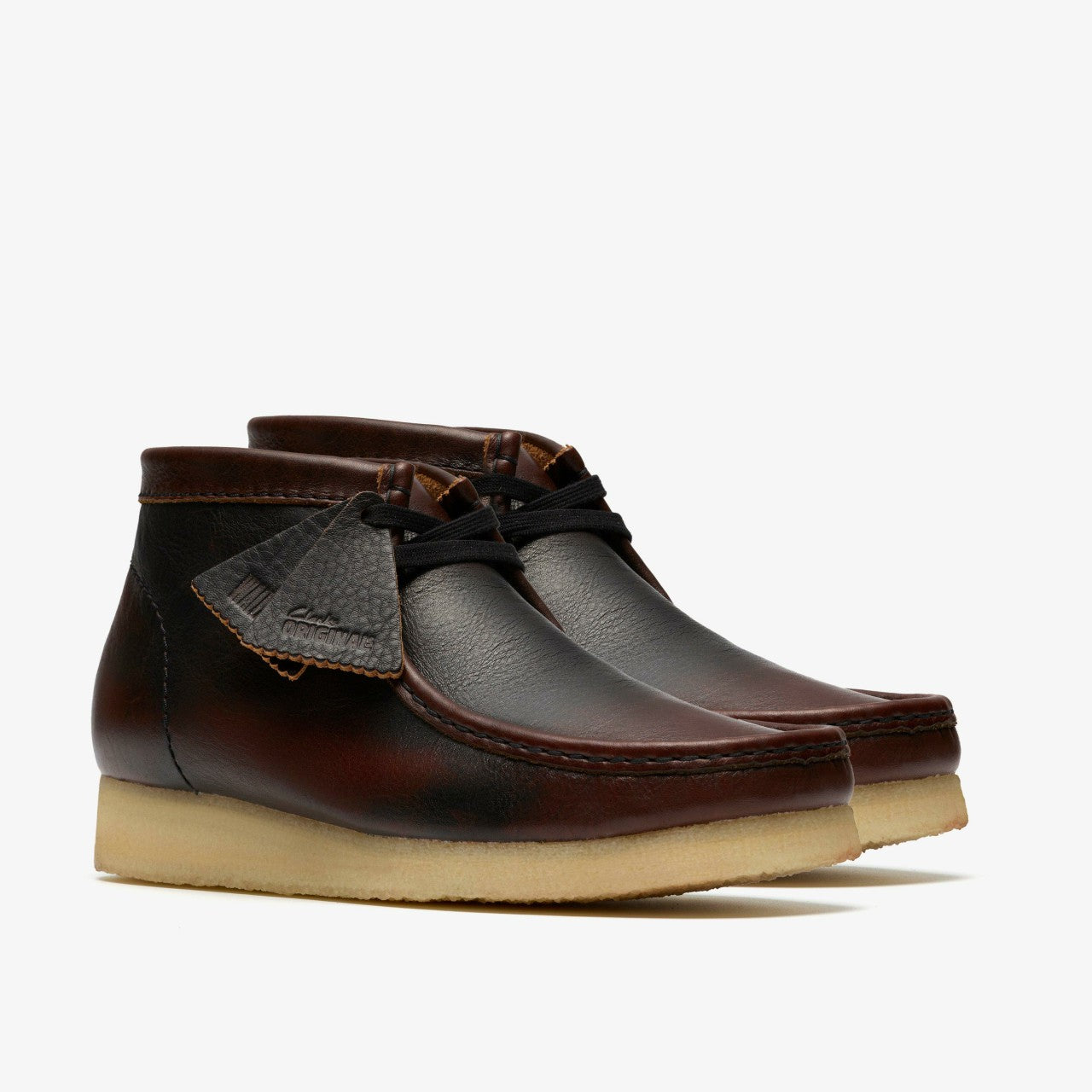 Men Wallabee Boot Dark Tan Combination