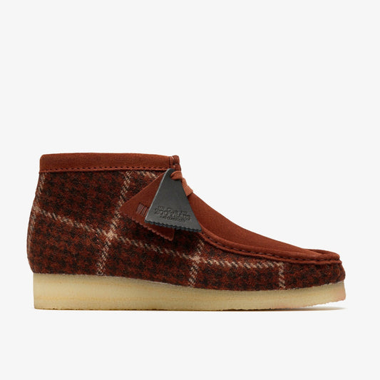 Men Wallabee Boot Rust Tweed Combination
