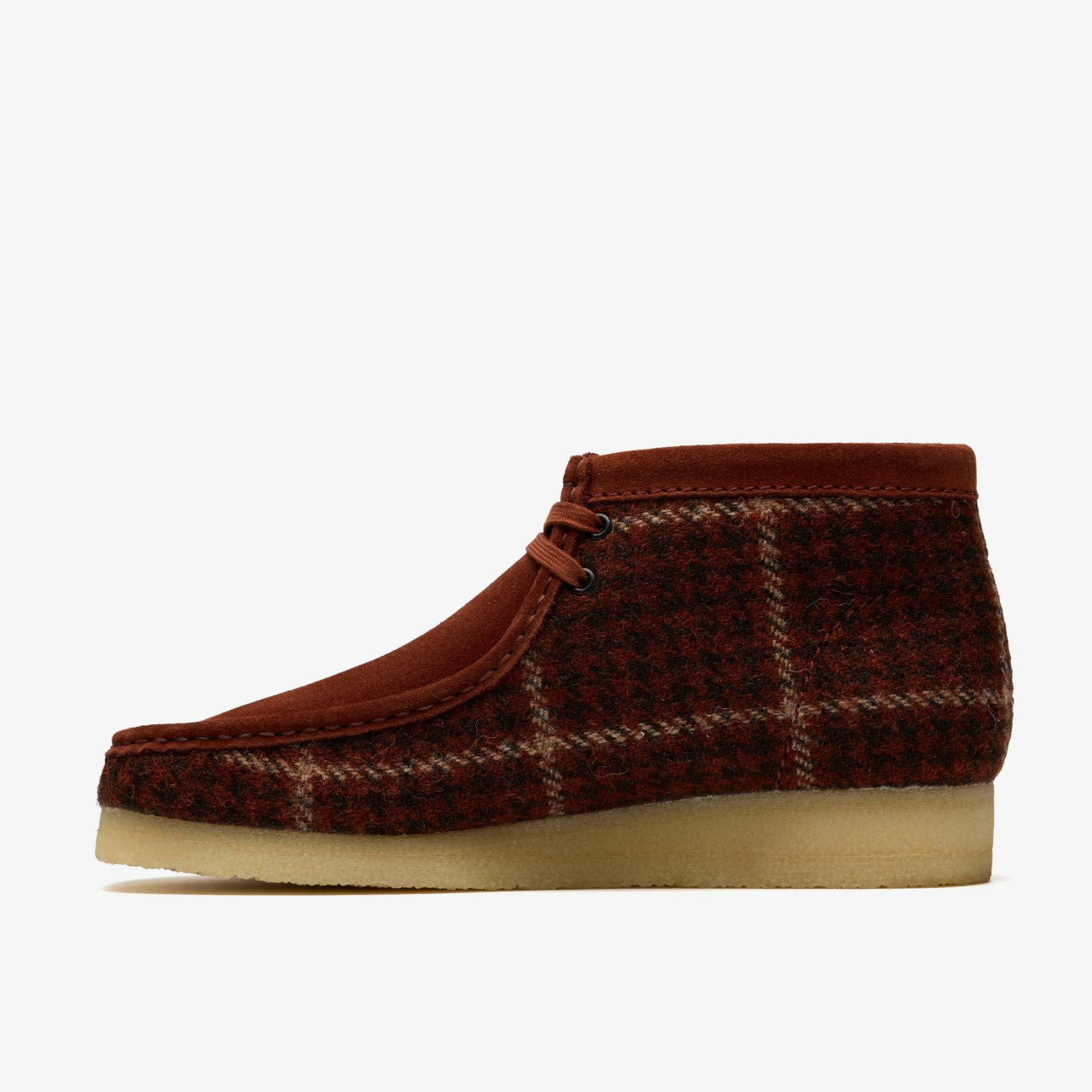 Men Wallabee Boot Rust Tweed Combination