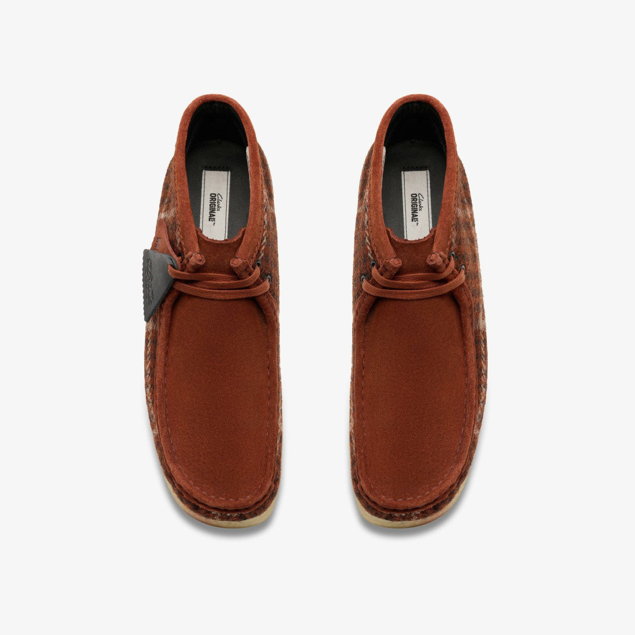 Men Wallabee Boot Rust Tweed Combination