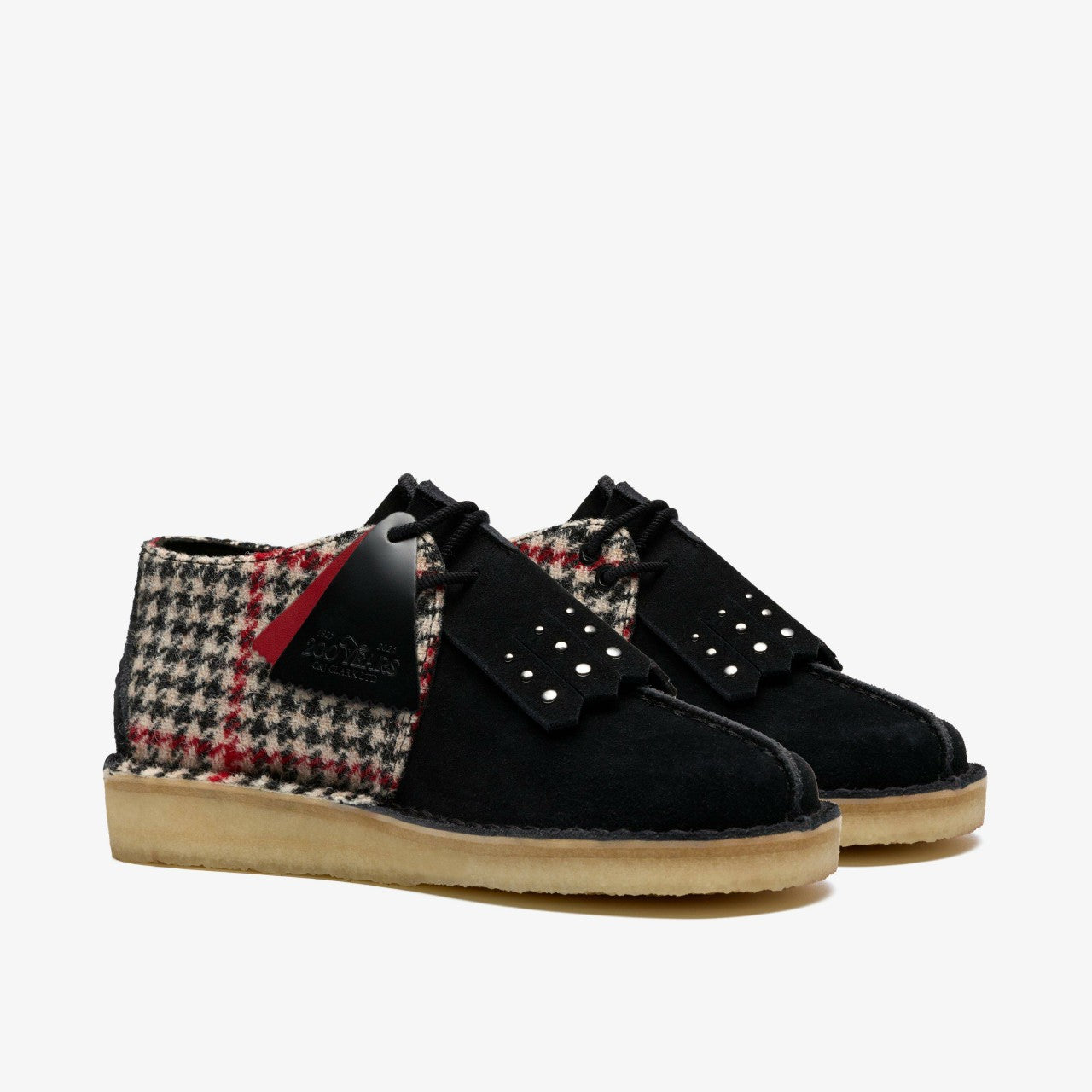 Women Desert Trek Black Tweed Combination