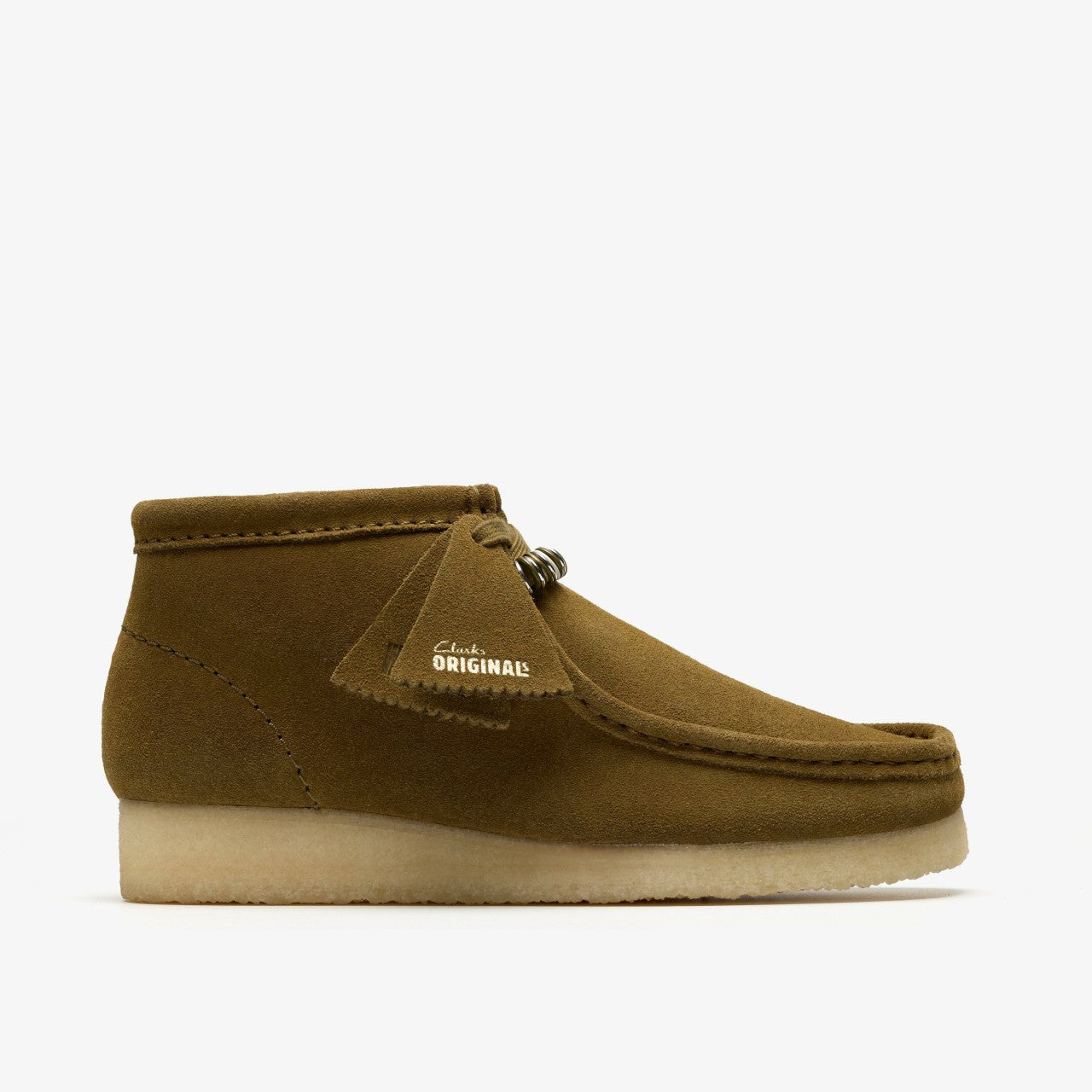Women Wallabee Boot Green Suede