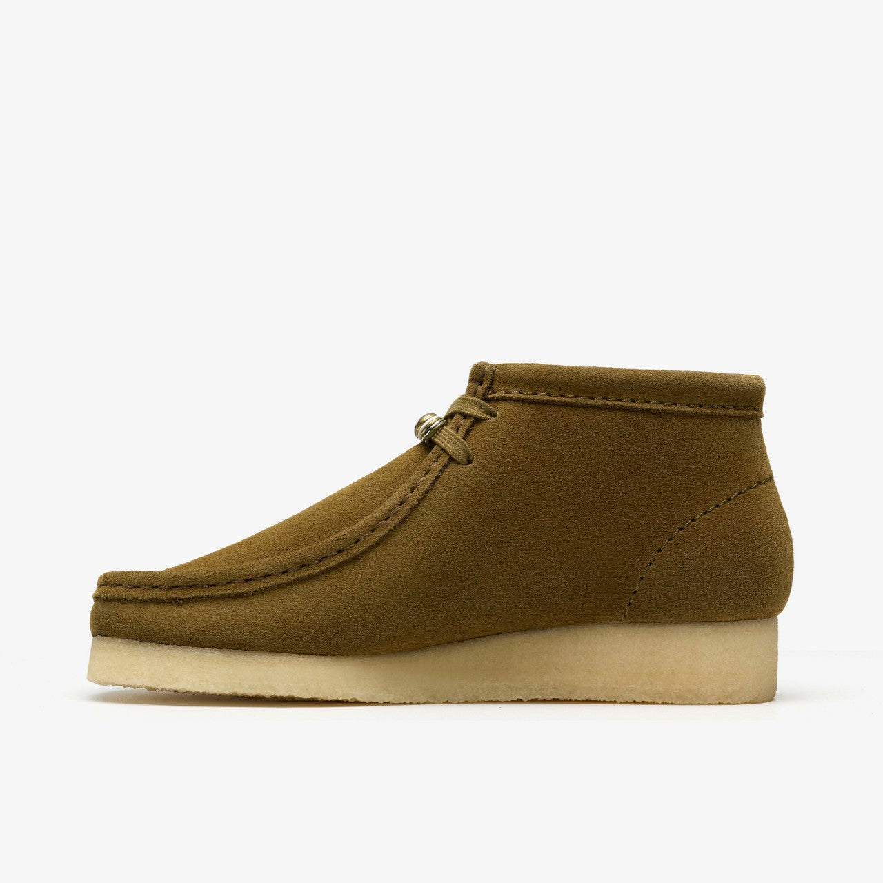 Women Wallabee Boot Green Suede
