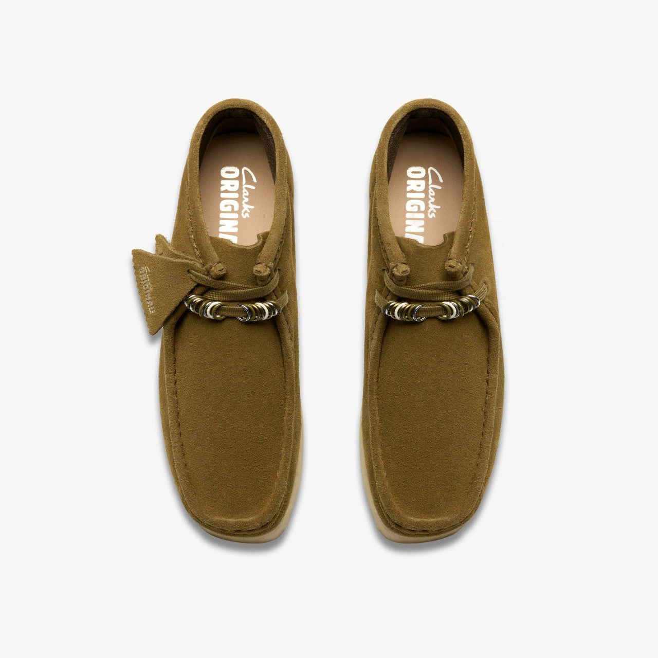 Women Wallabee Boot Green Suede