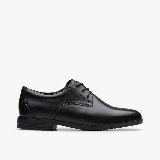 Kids Jonwin Step Youth Black Leather