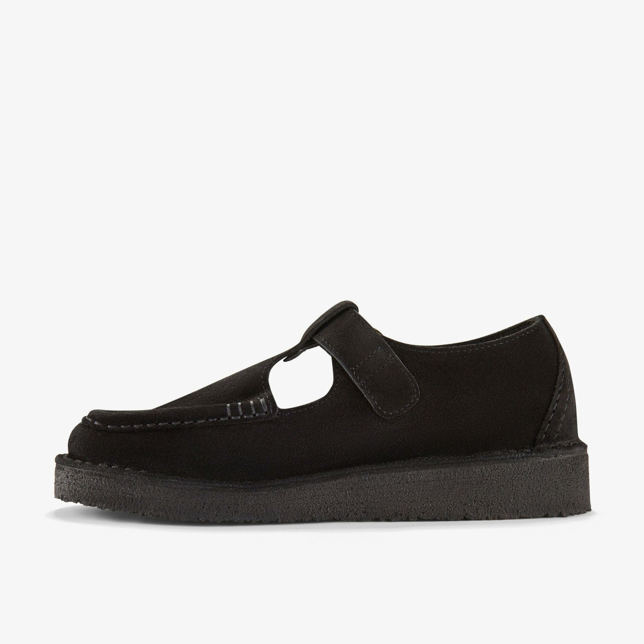 Men Nomad T Bar Black Suede