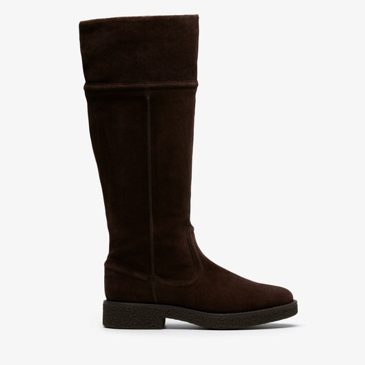 Women Nella Hi Dark Brown Suede