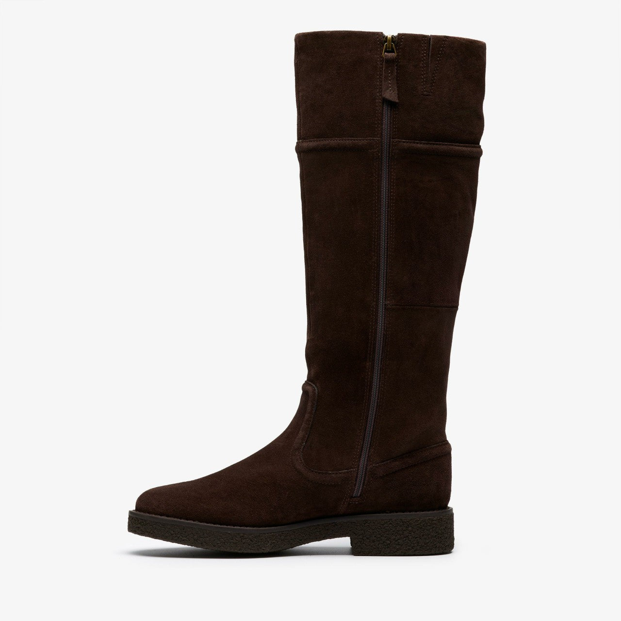 Women Nella Hi Dark Brown Suede
