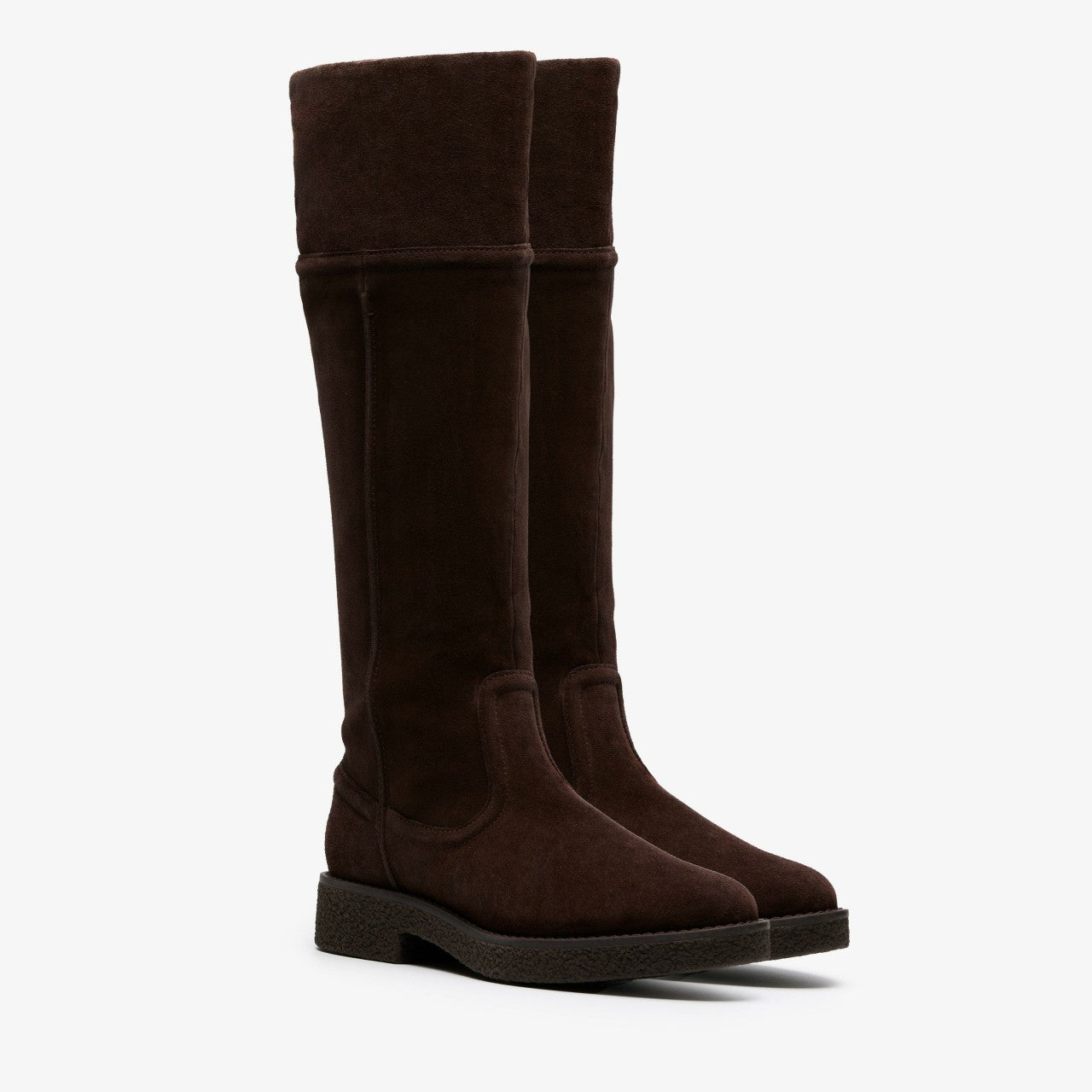 Women Nella Hi Dark Brown Suede