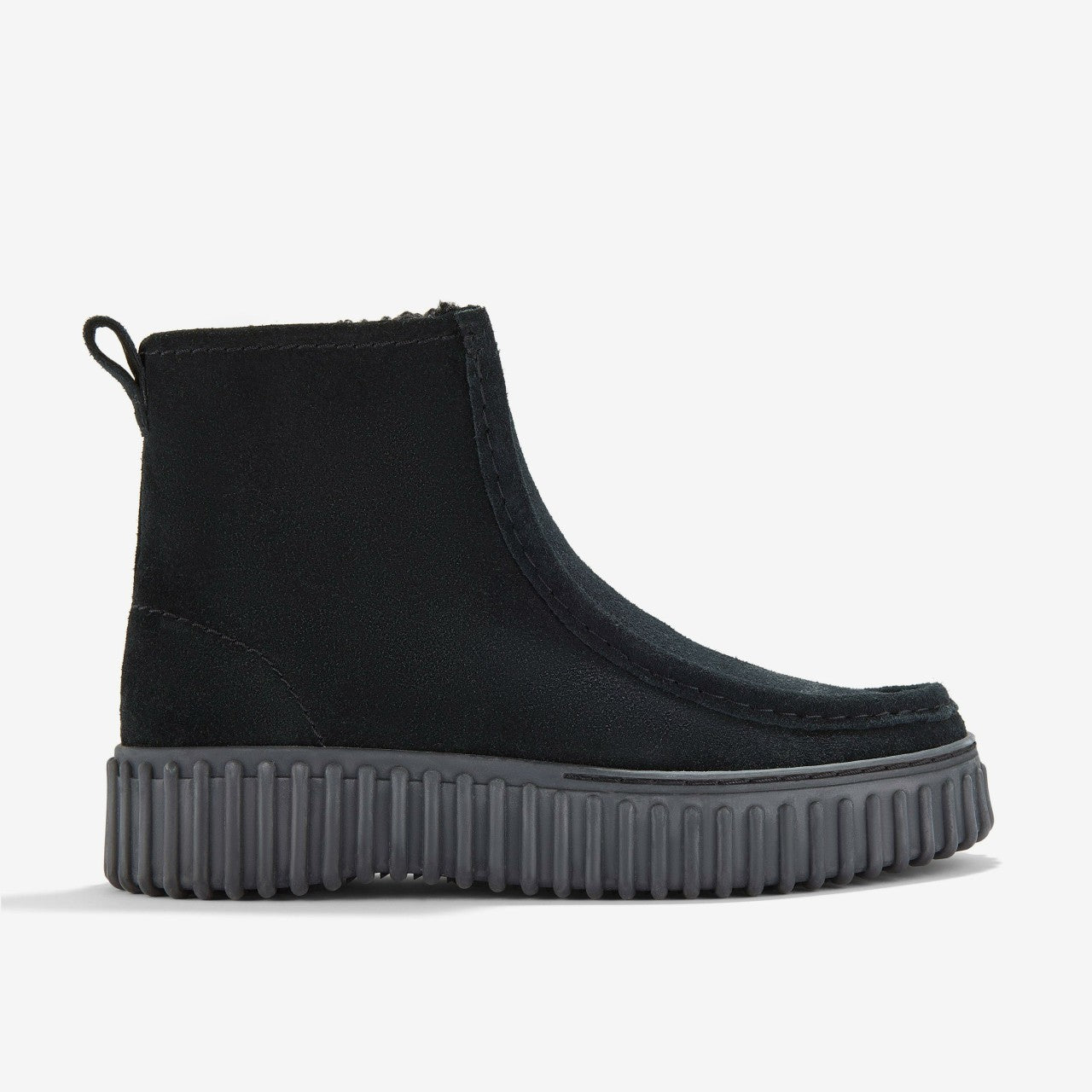 Women Torhill Cozy Black Warmlined Suede