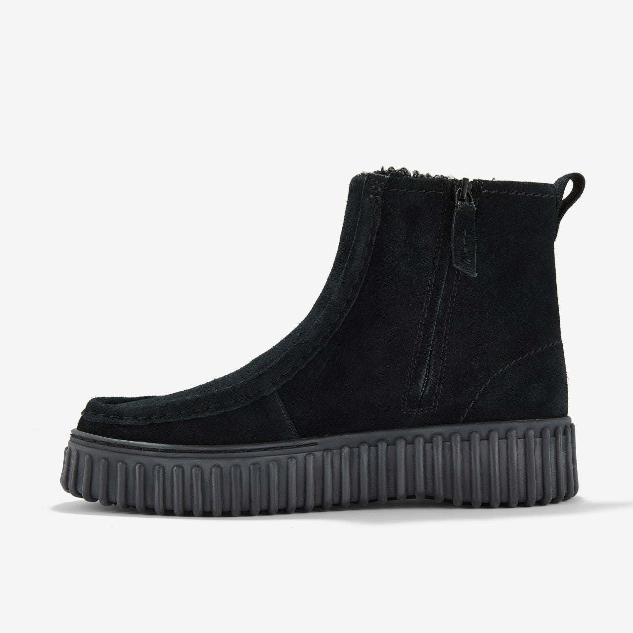 Women Torhill Cozy Black Warmlined Suede