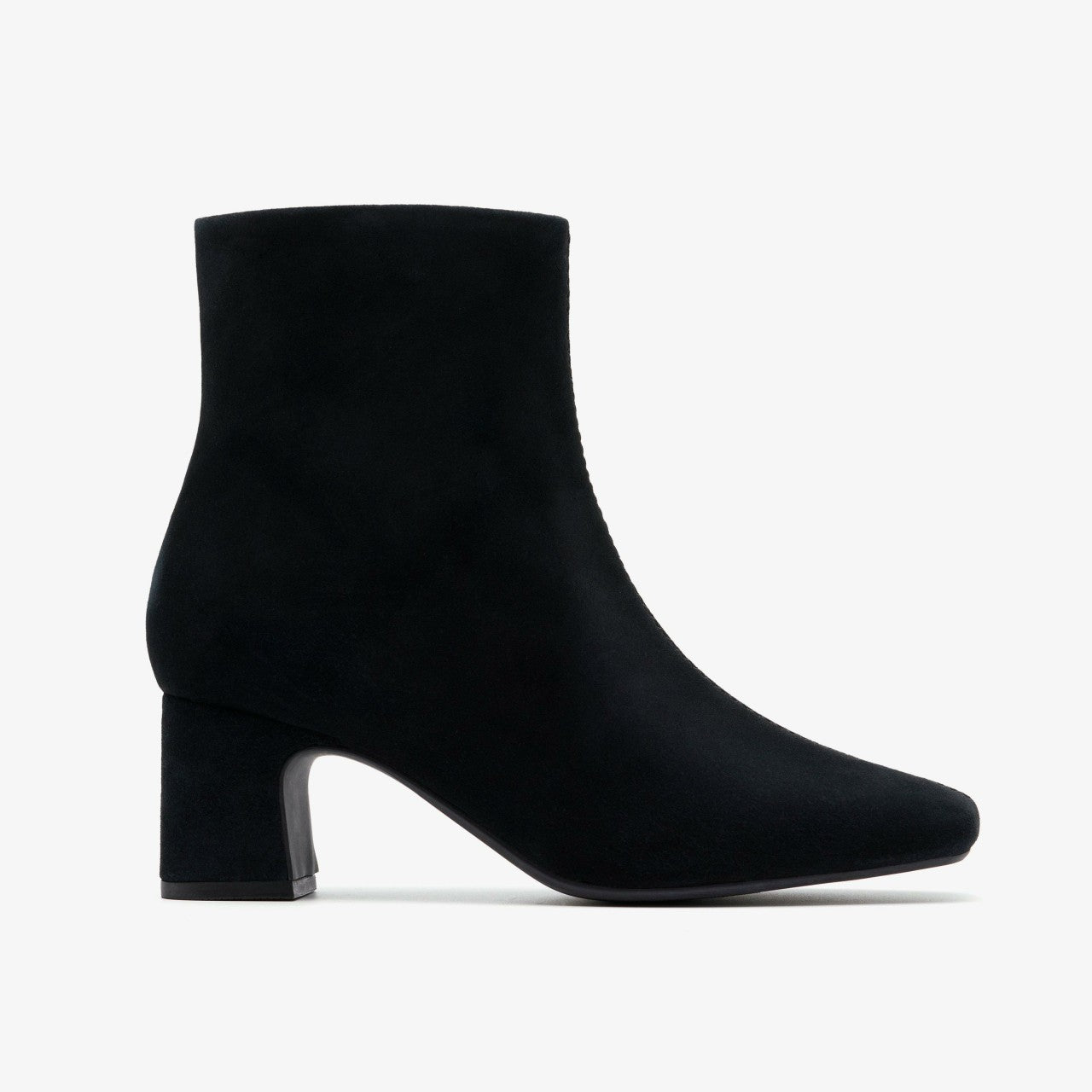 Women Fernie Zip Black Suede